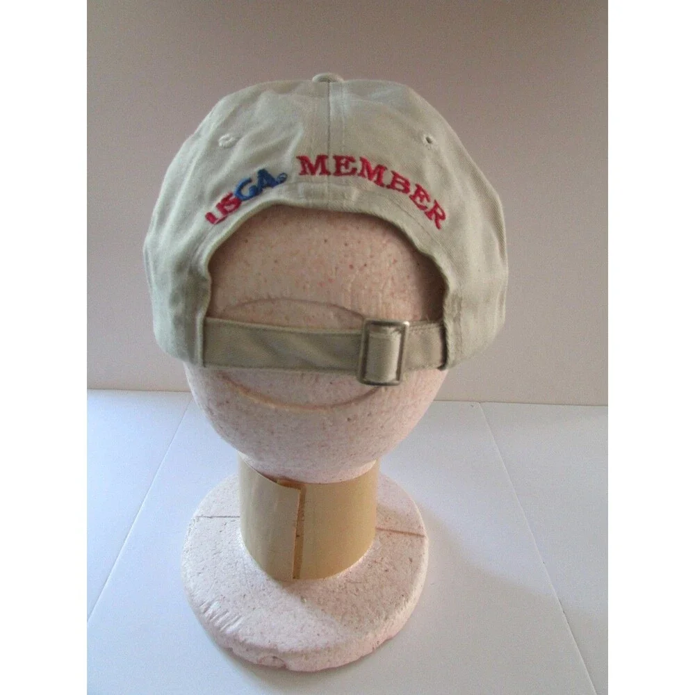 US Open 2009 BethPage Black  Beige Red Rim Golf Hat Cap Strapback  USGA Member